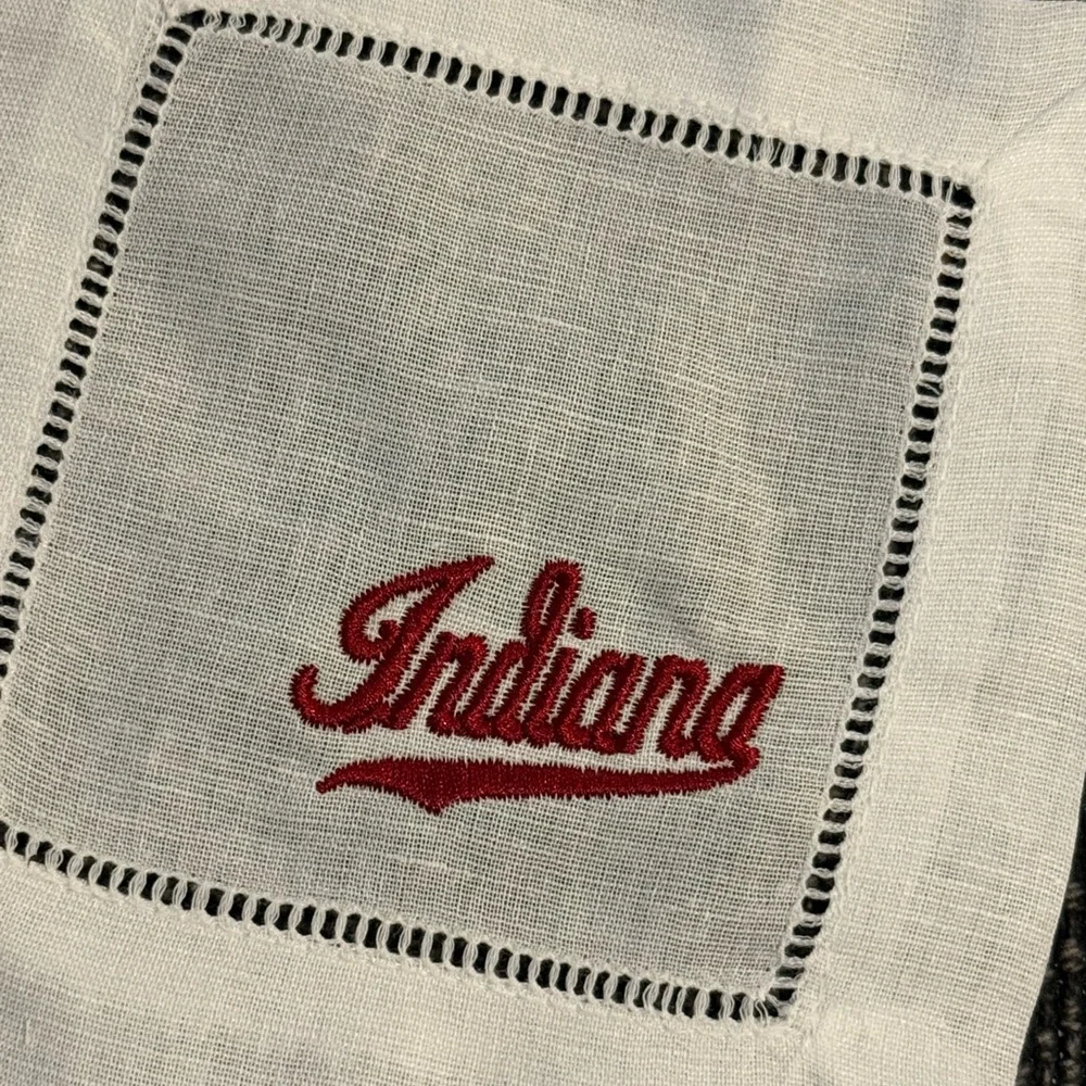 Indiana Hoosiers Embroidered Cocktail Napkins